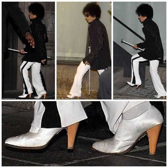 Prince store wearing heels